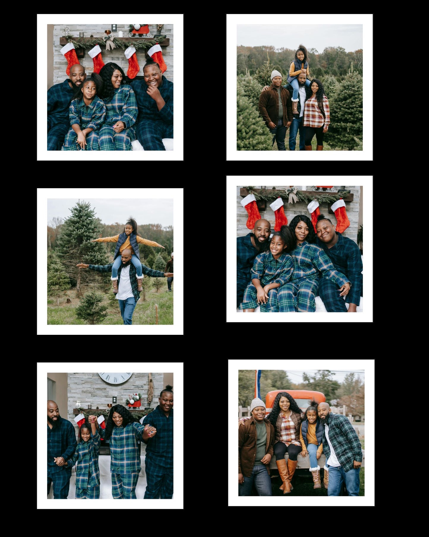 Magnetic Photo Display Board – 9" x 11" with 6 Magnetic Photo Tiles